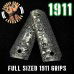 Skullz 1911 Grips - Billet Aluminum - Laser Engraved