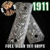 Punisher Style 1911 Grips - Billet Aluminum - Laser Engraved