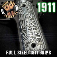 Tennessee 1911 Grips - Billet Aluminum - Laser Engraved