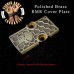 Polished Brass Honeycomb Punisher  RMR Cover Plate Beveled
