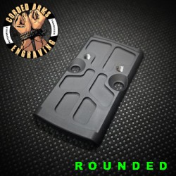 RMR to RMSc Adapter - Full Size RMR to Micro RMSc Adapter Rounded Edges