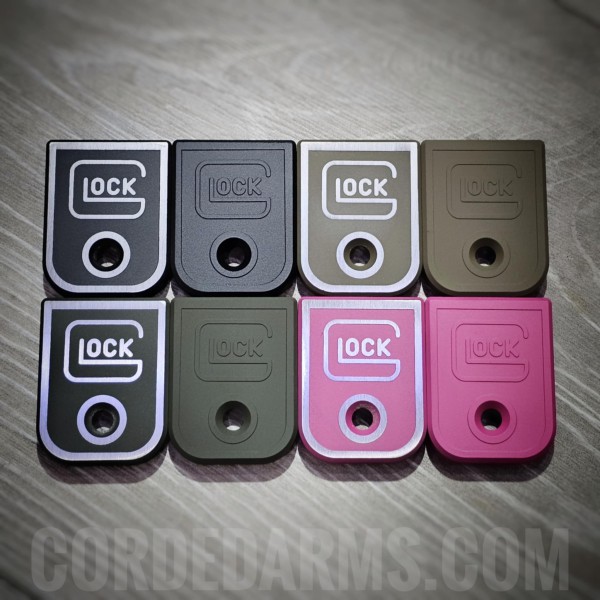 Cerakoted & Engraved Glock Base Plate