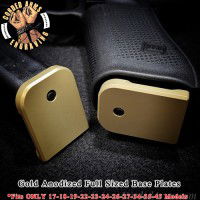 Corded Arms Gold Anodized Aluminum Glock Magazine Base Plates