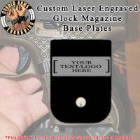 Custom Laser Engraved Aluminum Glock Magazine Base Plates