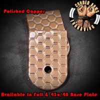 Honey Comb Copper CNC Milled Glock Magazine Base Plates Honey Comb Copper CNC Milled Glock Magazine Base Plates