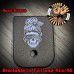 Messy Bun Skull Laser Engraved Aluminum Glock Magazine Base Plates
