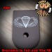 Parachutist Badge "Jump Wings" Laser Engraved Aluminum Glock Magazine Base Plates