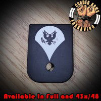 Specialist E-4 Laser Engraved Aluminum Glock Magazine Base Plates
