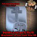Cross Laser Engraved Aluminum Glock Magazine Base Plates