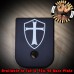 Knights Templar Shield Laser Engraved Aluminum Glock Magazine Base Plates