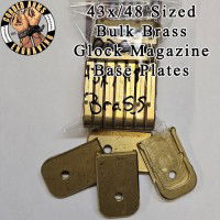 43x/48 Sized Magazine Base Plate Brass Blanks for Glock (10pk)