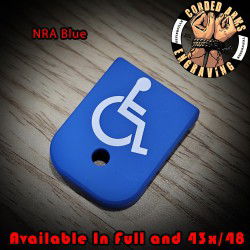 Handicap Laser Engraved Aluminum Glock Magazine Base Plates