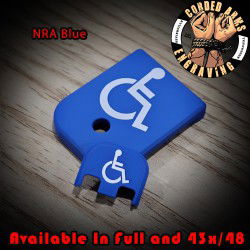 Handicap Engraved Glock Magazine / Slide Plates