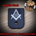 Masonic Laser Engraved Aluminum Glock Magazine Base Plates Masonic Laser Engraved Aluminum Glock Magazine Base Plates