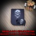 Mocking Skull Laser Engraved Aluminum Glock Magazine Base Plates Mocking Skull Laser Engraved Aluminum Glock Magazine Base Plates