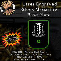 3/187th Infantry Laser Engraved Aluminum Glock Magazine Base Plates