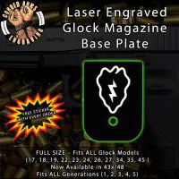 25th Infantry Division Laser Engraved Aluminum Glock Magazine Base Plates