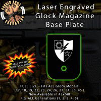 75th Ranger Regiment Laser Engraved Aluminum Glock Magazine Base Plates