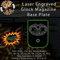 Combat Medic Laser Engraved Aluminum Glock Magazine Base Plates