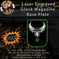 Phoenix Laser Engraved Aluminum Glock Magazine Base Plates
