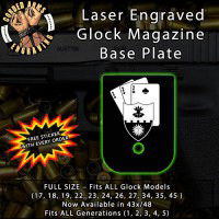 10th Mtn 2-22 Infantry ( Triple Deuce) Laser Engraved Aluminum Glock Magazine Base Plates