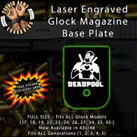 Deadpool Do you Love Me Laser Engraved Aluminum Glock Magazine Base Plates