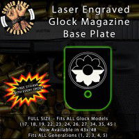 9th Infantry Division Laser Engraved Aluminum Glock Magazine Base Plates