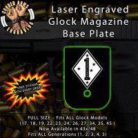1st Marine Division Laser Engraved Aluminum Glock Magazine Base Plates