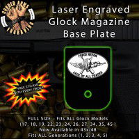 Force Recon Laser Engraved Aluminum Glock Magazine Base Plates