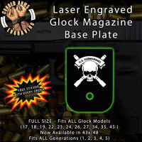 U.S. Submarines Laser Engraved Aluminum Glock Magazine Base Plates