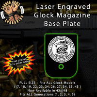 USAF TACP The Strong Laser Engraved Aluminum Glock Magazine Base Plates