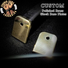 Custom Brass Magazine Base Plates for Glock