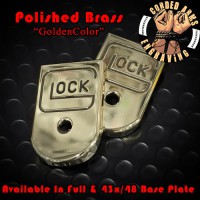 Polished Brass Glock Magazine Base Plates