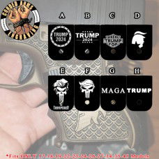 Trump Series Custom Laser Engraved Aluminum Glock Magazine Base Plates