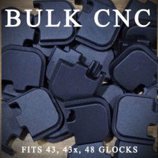 43 43x 48 Slide Plate Blanks for Glock Black Anodized 