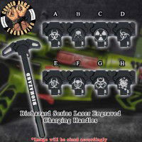 Biohazard Series Laser Engraved Charging Handle