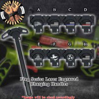 Flag Series Laser Engraved Charging Handle