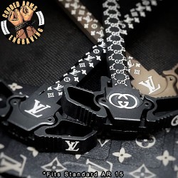 Gucci LV Laser Engraved Charging Handle