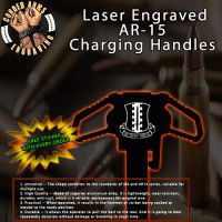 3/187th Infantry Laser Engraved Charging Handle
