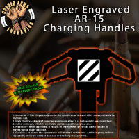 3rd Infantry Division Laser Engraved Charging Handle