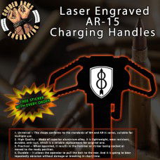 8th Infantry Division Laser Engraved Charging Handle