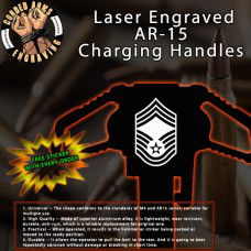 Chief Master Sergeant Laser Engraved Charging Handle
