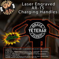 DD214 Alumni Laser Engraved Charging Handle
