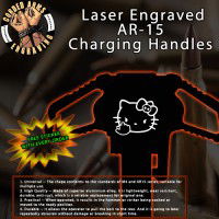 FU Hello Kitty Laser Engraved Charging Handle
