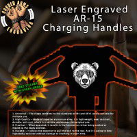 Mama Bear Laser Engraved Charging Handle