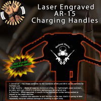 Weekend Warrior Laser Engraved Charging Handle
