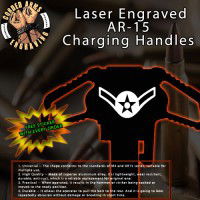 Airman Laser Engraved Charging Handle