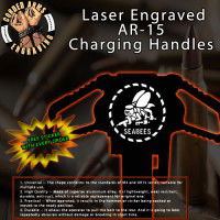 Navy Seabees Laser Engraved Charging Handle