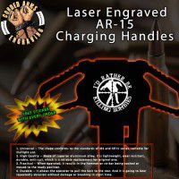 Zombie Hunter 2 Laser Engraved Charging Handle