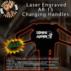 Zombie Slayer Laser Engraved Charging Handle